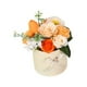 thumbnail image 3 of Caja de flores de rosas de jabón, adorno floral de escritorio, caja de flores artificiales para el Día de la Madre Naranja, 3 of 9