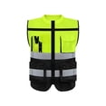 thumbnail image 4 of SunniMix Reflective Vest Adults Breathable Comfortable High Visibility Vest Green XXL, 4 of 8
