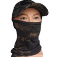 thumbnail image 2 of Pañuelo Deportivo Bufanda de ciclismo al aire libre Bandana Camuflaje Cuello Polaina Cubierta Máscara (Negro), 2 of 6