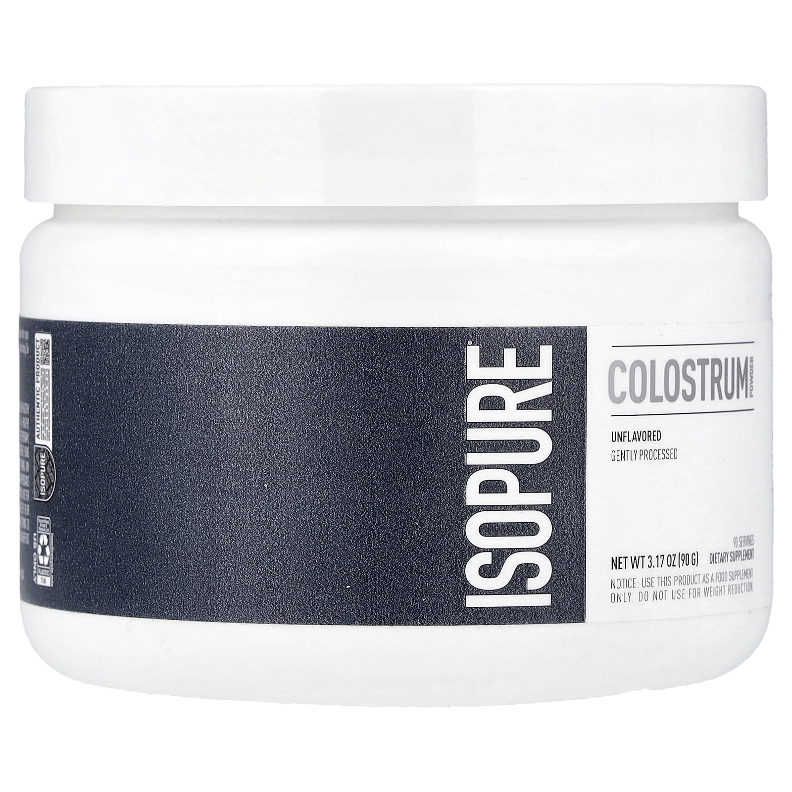 Isopure Colostrum Powder, Unflavored, 3.17 oz (90 g)