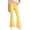 Yellow, variant on DJDLJWCJ Teen Girls School Uniform Pants Wide Leg Solid Color Flare Pants Stretch Soft Pull On Casual Pants Beige Size 5