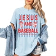 thumbnail image 4 of Jesus and Baseball T-Shirt – Christian Faith Game Day Graphic Tee, Cross Sports Shirt, Baseball Mom Country Lifestyle Tee for Men & Women, 4 of 6
