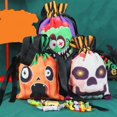 thumbnail image 3 of Limei 6Pcs Halloween Burlap Treat Candy Bags with Drawstring 9 x 6 Inch Halloween Cloth Bag Trick or Treat Burlap Candy Bag Halloween Candy Pouches for Halloween Party Favor (Scary Style), 3 of 8