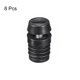 thumbnail image 3 of 8 Paquete de insertos para tubos redondos con pies niveladores, para tubo redondo de 19mm/0.75" OD, rosca M6, muebles de plástico negro, 3 of 7