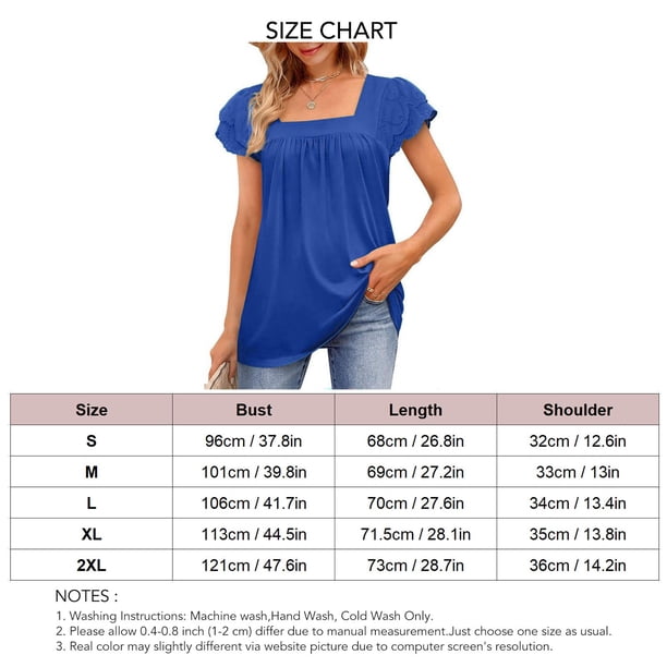 Top de manga corta NikouMX Blusa de encaje con volantes S M L XL 2XL