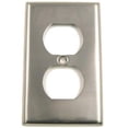 thumbnail image 1 of Rusticware 783SN Satin Nickel Single Receptacle Switch Plate, 1 of 3