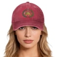 thumbnail image 2 of Lispipm Baseball Caps for Women Men Casual Iranian Patriotic Hats Outdoor Travel Sun Caps Unisex Adjustable Trucker Hat Red, 2 of 6