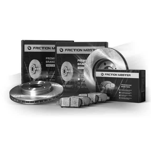 Friction Master Front Premium OE Brake Disc Rotors and Ceramic Pads BK2954c