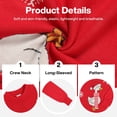 thumbnail image 4 of Actgleam Girls Sweater Dress Christmas Long Sleeve Knit Dress,8-9Y, 4 of 7