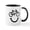 White/Black Inside, variant on CafePress - Bike Smile Mugs - 11 oz Ceramic Mug - Novelty Coffee Tea Cup