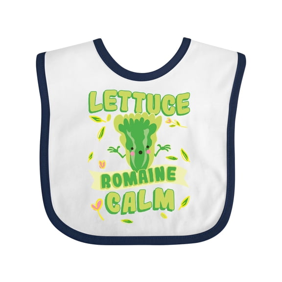 Inktastic Lettuce Romaine Calm Boys or Girls Baby Bib