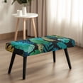 thumbnail image 4 of Whosucclay Tropical Palm Leaf Print Dining Room Bench Covers Rectangle Bench Seat Protector Universal Bench Seat Cushion Slipcovers for Dining Room, Living Room, Bedroom, Kitchen, 4 of 7