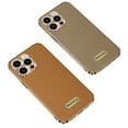 thumbnail image 4 of Compatible with iPhone 14 Pro Max Case, Simple Solid Color Electroplated Camera Cover Cowhide Leather Texture Design for Men & Women Fashion Slim Phone Case for iPhone 14 Pro Max - White, 4 of 5
