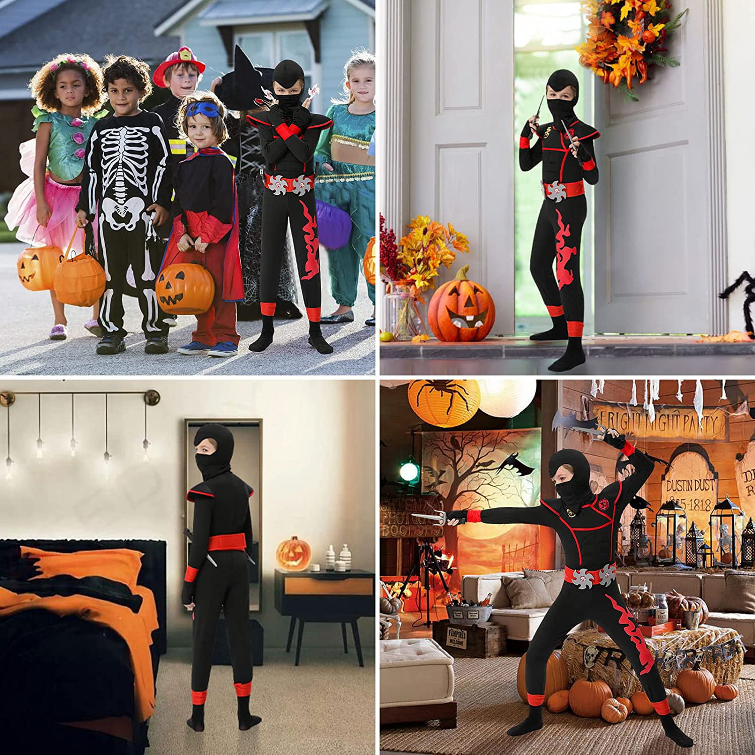Kids Ninja Costume With Included Accessories M