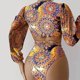 thumbnail image 4 of Gibobby Conjunto de Bikini para Mujer Trajes de baño de 2 piezas para mujer Conjunto de bikini con anillo halter(Azul,CH), 4 of 5