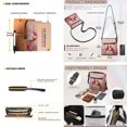thumbnail image 2 of ZUXONGSY Cherry Blossom Cardinal Print Women's Leather Crossbody Bag and Matching Wallet Set, Satchel Hobo Purse with Multi-Pockets, Adjustable Shoulder Strap, 2 of 5