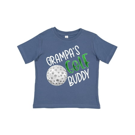 

Inktastic Grampa s Golf Buddy with Golf Ball Gift Toddler Boy or Toddler Girl T-Shirt