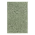 thumbnail image 3 of Unique Loom Floral Shag Collection Area Rug - Carved (4' 1" x 6' 1" Rectangle Green), 3 of 7