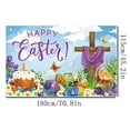 thumbnail image 3 of Landzoo One Easter Party Decoration Banner Outdoor Wall Background Cloth Holiday Photo Props Practical Basic Flags Banners For Garden, 3 of 8