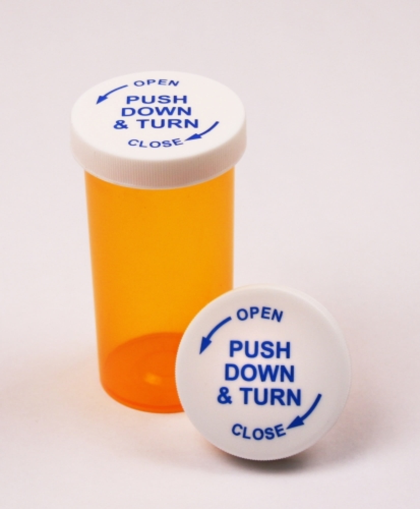 Pharmacy Prescription Vials, Amber Child Resistant Medicine Bottle, 30 Dram Push Down Caps, Caps Included, Pack of 240 (Pill Container, Pharmacy Bottle, Pharmacy Container) by Sponix BioRx