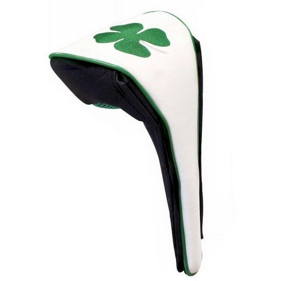 JP Lann Luck of the Irish 4-Leaf Clover Golf Driver Headcover, Magnetic Closure