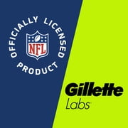 Gillette Labs Official Steelers Licensed Razor for Men, Perfect for Game Day Grooming, Gillette Labs with Exfoliating Bar, 1 Handle, 4 Blade Refills, with Magnetic Stand