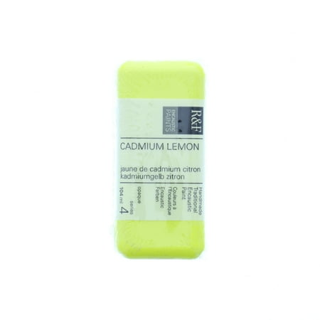 UPC: 0836943001404 | R&F Handmade Paints Encaustic Paint Cake  104ml  Cadmium Lemon