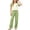 Green, variant on Cethrio Girls' Pajama Sets Short Sleeve, 2 Piece Comfy Casual Summer Girls' Sleepwear Pink Size 10-12
