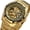 Gold&Black, variant on Men's Automatic Mechanical Wrist Watch Skeleton Gold Stainless Steel Watch