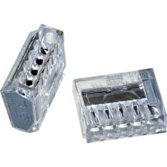 5 Port Push-In Connectors Grey 500/bag