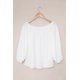 thumbnail image 4 of ABPHQTO Top de mujer con hombros descubiertos y cuello elástico blanco, 4 of 5
