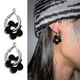 thumbnail image 3 of Nuevos pendientes circulares con hebilla de hueso de oreja para mujeres y niñas, regalos para bodas, compromisos y fiestas, 3 of 5