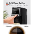 thumbnail image 4 of Cafetière Chaude et Glacée pour K Cups et Café Moulu, Cafetière à Portion Individuelle avec Réglage Audacieux, Filtre Réutilisable, Compatible avec Tasse de Voyage, Compacte et Rapide, Noir, 4 of 7