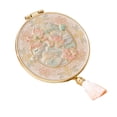 thumbnail image 1 of Runquan Travel Makeup Mirror Creative Round Compact Metal Classical Double Sided Cosmetic Mirror with Tassel for Handbag Pocket Purse Pink, 1 of 4