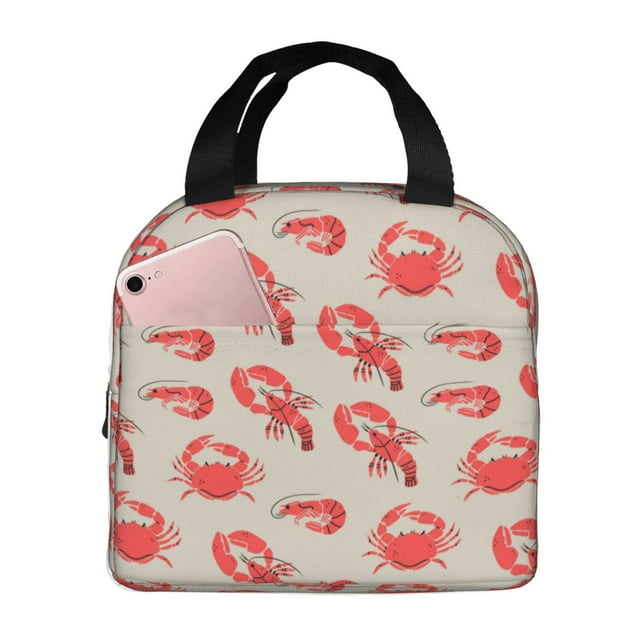 Balery Crab Lobster 1 Bolsa de Almuerzo Aislada – Caja de Almuerzo con Papel de Aluminio Grueso, Mantiene la Comida Fresca por 4 Horas