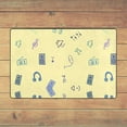 thumbnail image 5 of XMXY Music Musical Melody Area Rugs Doormat Outdoor Entrance, Facecloth Non-slip Floor Mat Rug for Living Room Kitchen Sink Area Indoor,36"x24", 5 of 9