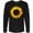 AB-Black, variant on Inktastic Summer Grunge Sunflower Long Sleeve T-Shirt