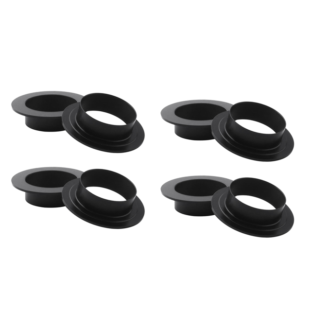 8 Pcs Axe de Pédalier de Vélo Protection de Roulement Moyen Couvercle de Tasse Pièces de Vélo de Montagne Route, 8 Pcs Protection Couvercle, Noir