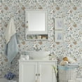 thumbnail image 5 of Abyssaly Floral Peel and Stick Wallpaper, 17.3" x 118.1" Self-Adhesive Wallpaper, Green Textured Contact Paper for Home Wall Covering and Furniture Refresh, 5 of 5
