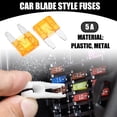 thumbnail image 2 of Unique Bargains 5 Pcs Mini 40AMP APM/ATM Universal Car Fuse Blade Style Fuses Short Circuit Protection Automotive Car Boat Truck SUV RV Plastic Metal Orange 5A, 2 of 7