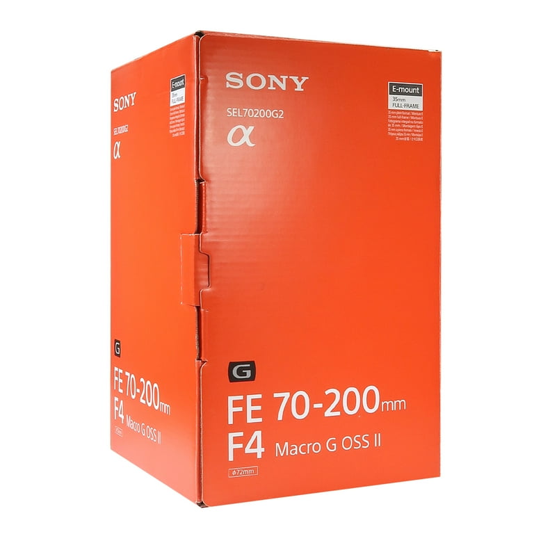 Sony FE 70-200mm f/4 Macro G OSS II Lens (Sony E) - Walmart.com Sony FE 70-200mm f/4 Macro G OSS II Lens (Sony E) - Walmart.com