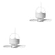 thumbnail image 4 of Naiovety Ventilador de techo USB Ventiladores eléctricos silenciosos de 4 aspas con gancho Herramientas para colgar al aire libre de 3 Blanco 2Conjunto, 4 of 6