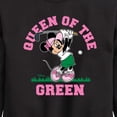 thumbnail image 3 of Disney - Queen Of The Green Golf - Toddler And Youth Crewneck Fleece Sweatshirt, 3 of 5