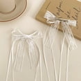 thumbnail image 2 of Lace Bow Ribbon Hair Clips, Side Bangs Barrettes & Braiding Duckbill Clips For Women, 2 of 6