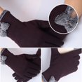 thumbnail image 3 of Limei Attractive Women Gloves Solid Color for Riding Bow-knot, 3 of 7