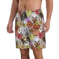thumbnail image 2 of Sikiie Cute Dogs Puppy Print Men's Beach Shorts, High Elastic Quick-drying Shorts - with Drawstring and Slip Pockets, Suitable for Beach, Sports, Vacation-Large, 2 of 6