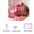 thumbnail image 2 of Zlgkjk Reborn Baby Dolls Girl, 18 Realistic Soft Vinyl Silicone Full Body, Lifelike Sleeping Dolls for Girls, Real Life Baby Doll Gift Set for 3+ Year Old Kids Newborn, 2 of 5