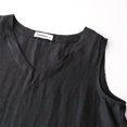 thumbnail image 4 of Amazhiyu Womens Linen V Neck Tunic Tank Tops Summer Casual Sleeveless Long Tank Shirts, 4 of 6