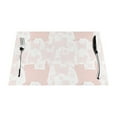 thumbnail image 1 of YFYANG Washable Heat-Resistant Placemats, 70% PVC/30% Polyester, Pink Love Cat Kitchen Table Mat, 12" x 18" 4 Piece, 1 of 6