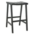 thumbnail image 5 of SAFAVIEH Abreu Modern Style Rectangle Barstool, Black (20 in. W x 18.5 in. D x 30 in. H), 5 of 10